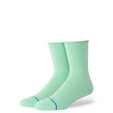 Stance Womens "Rolled Cuff Quarter" Combed Cotton Blend Socks