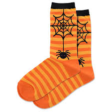 "Spider Stripe" Crew Socks by Hot Sox - KIds