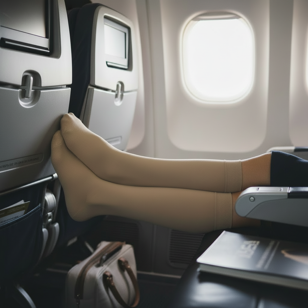 In-flight compression socks revised