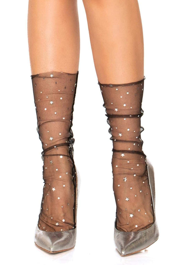 Stars & Moons Ankle Socks from Leg Avenue