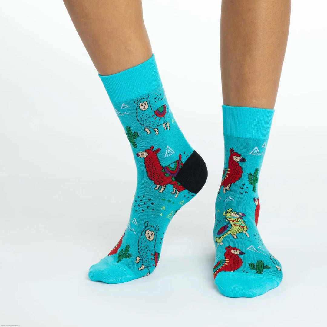 Chaussettes en coton « Fun Llama » de Good Luck Sock