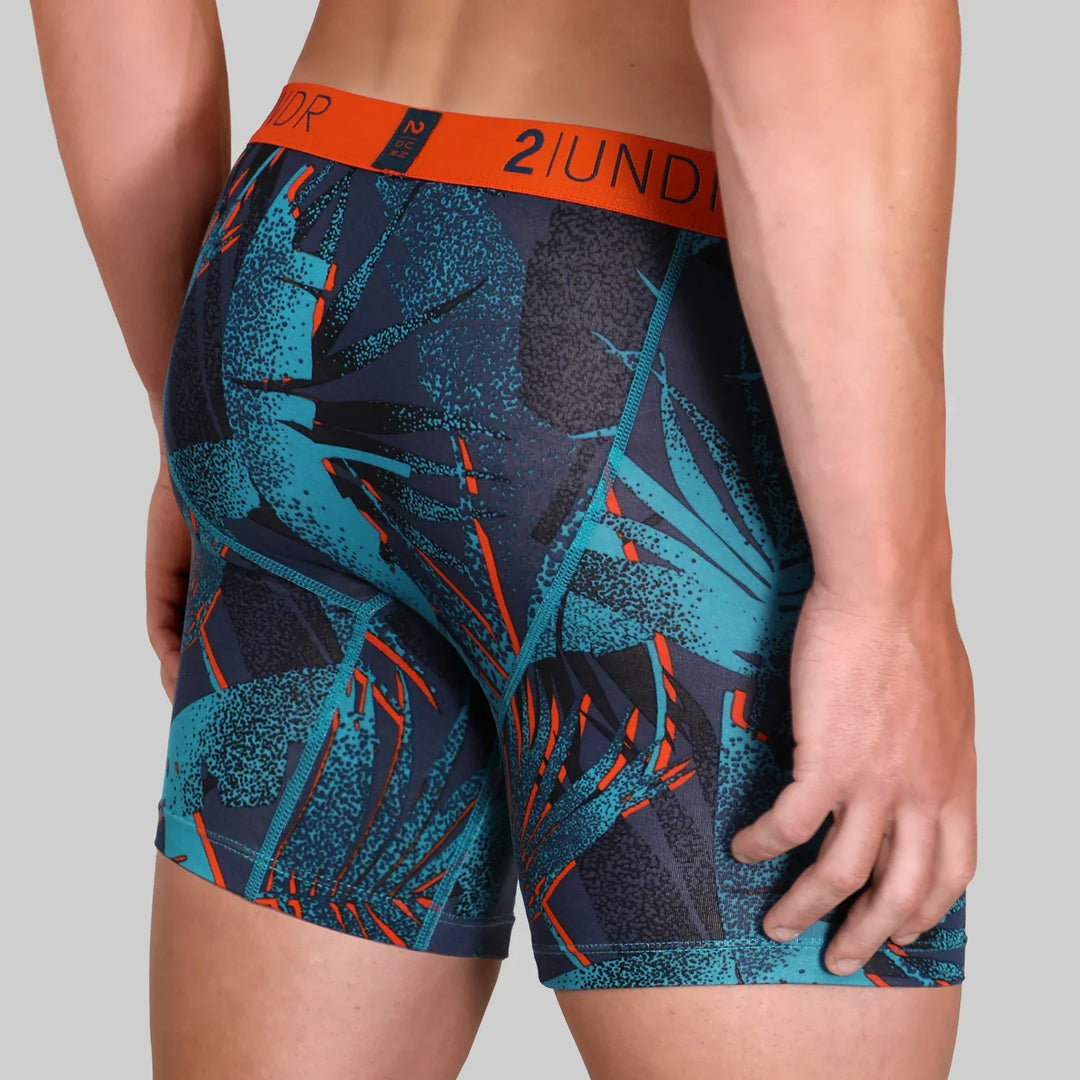 "Miami Nights" Swing Shift 6" Boxer Brief by 2UNDR - Miami Nights