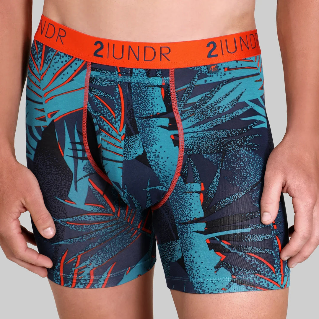 "Miami Nights" Swing Shift 6" Boxer Brief by 2UNDR - Miami Nights