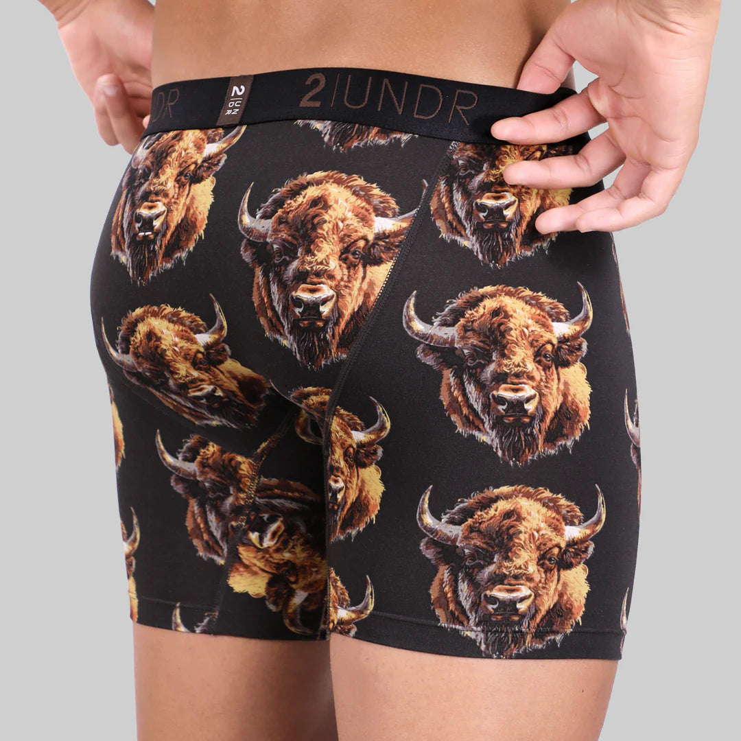 "Mike Bison" Day Shift 6" Boxer Brief by 2UNDR