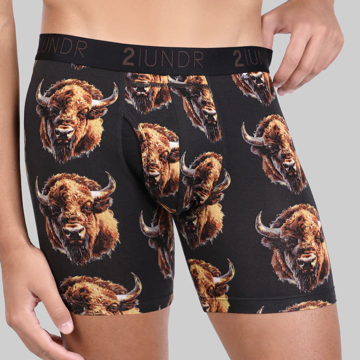 "Mike Bison" Day Shift 6" Boxer Brief by 2UNDR