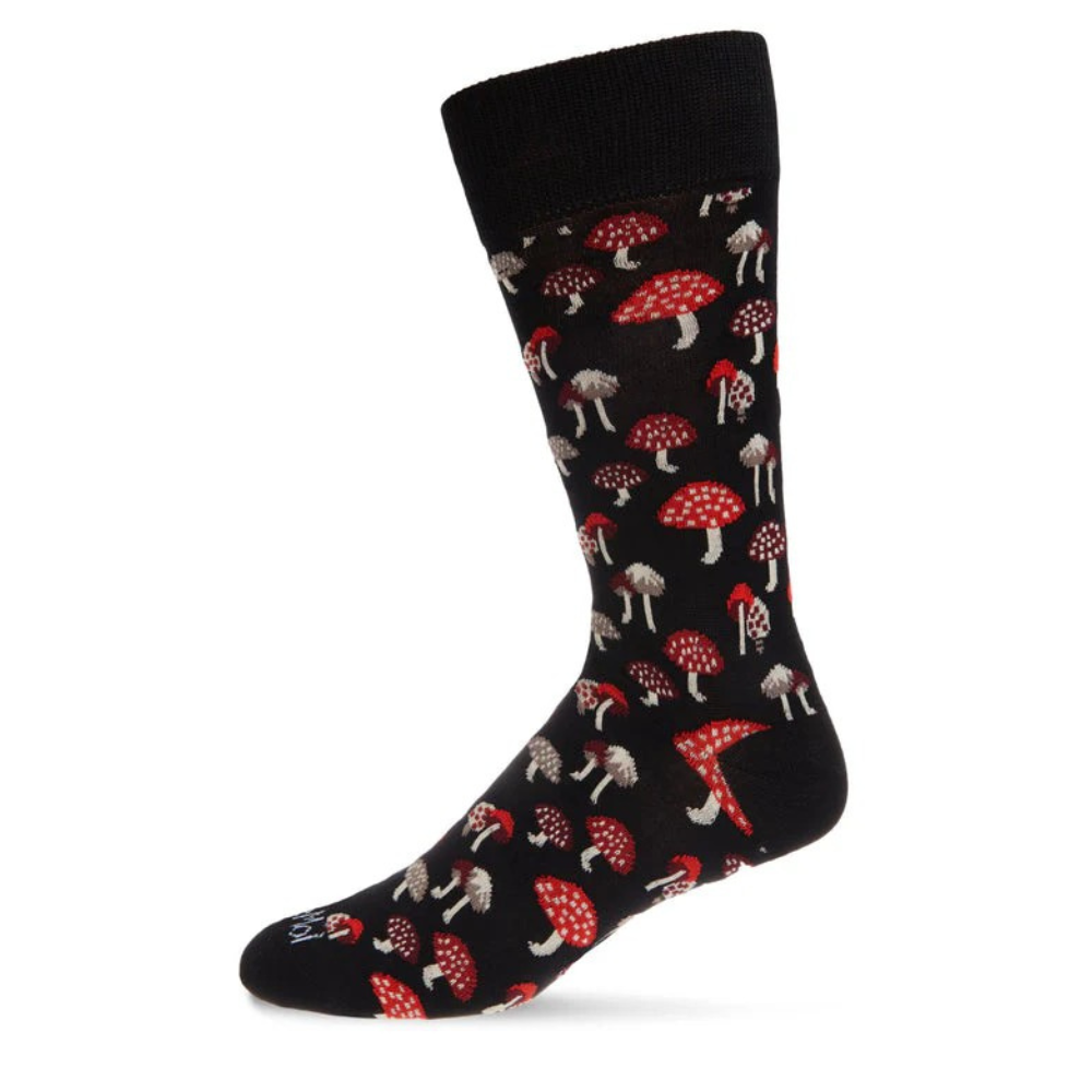 "Mushroom Fields" Crew Bamboo Socks by Me Moí