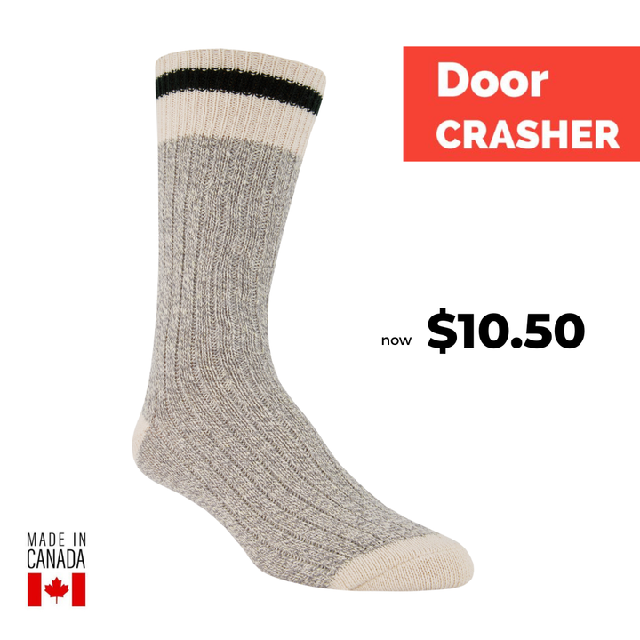J.B. Field's Casual Cotton Work Sock (DOORCRASHER) - LARGE