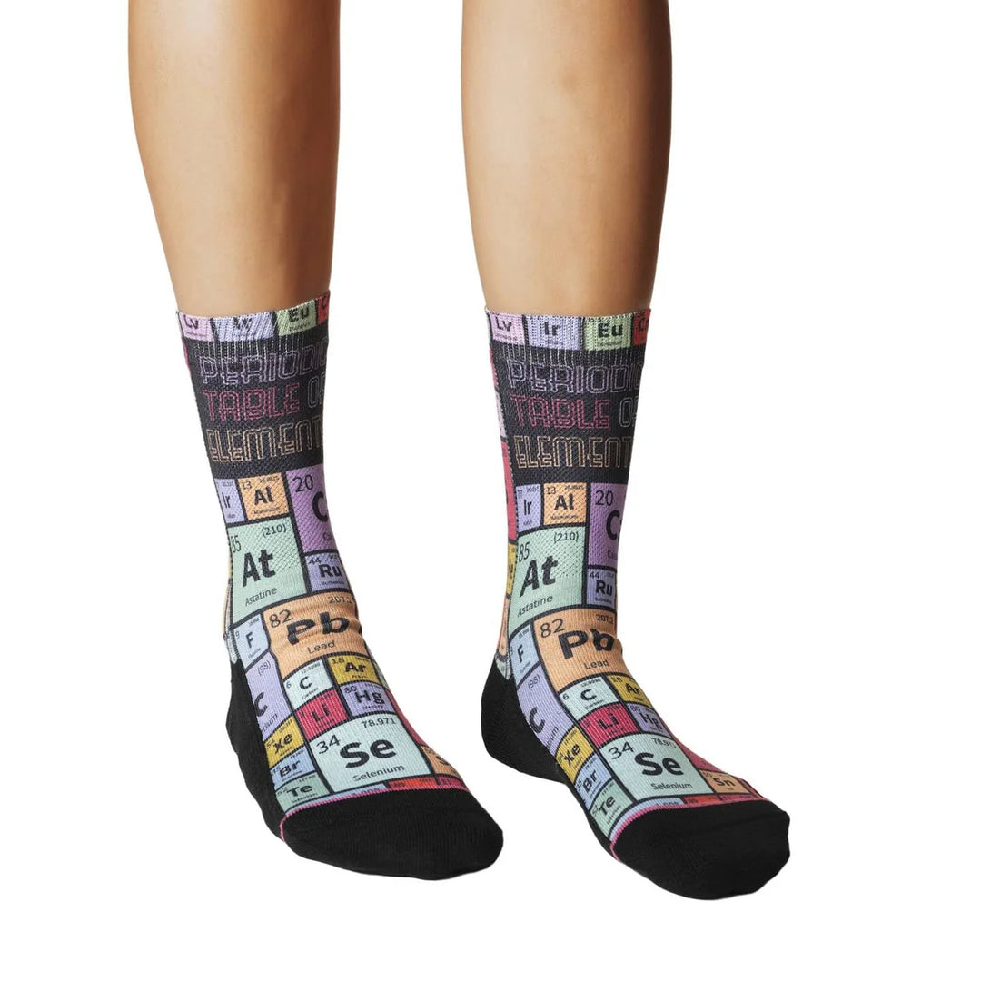 Chaussettes « Tableau périodique des éléments » par Good Luck Sock - Taille L