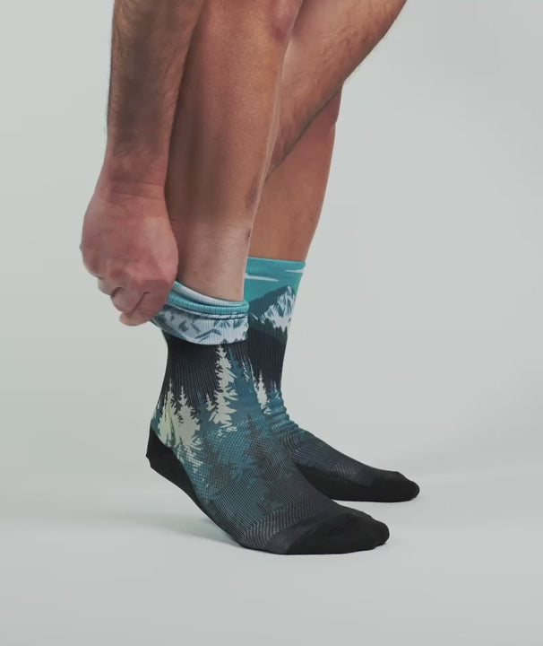 "Free Ride" Performance Crew Running Socks by Outway