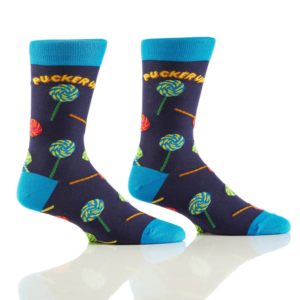 Chaussettes en coton « Pucker Up » par YO Sox - Taille L