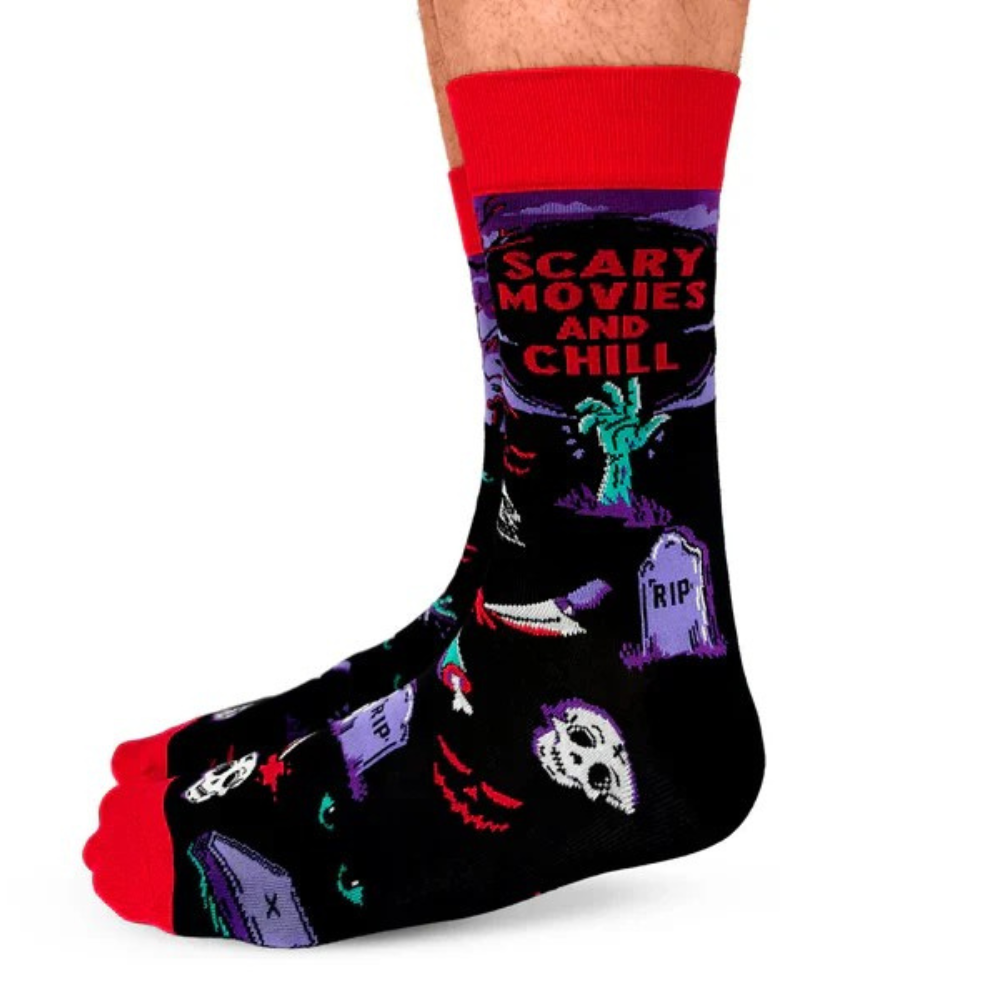 "Stream and Scream" Cotton Crew Socks by Uptown Sox - Large