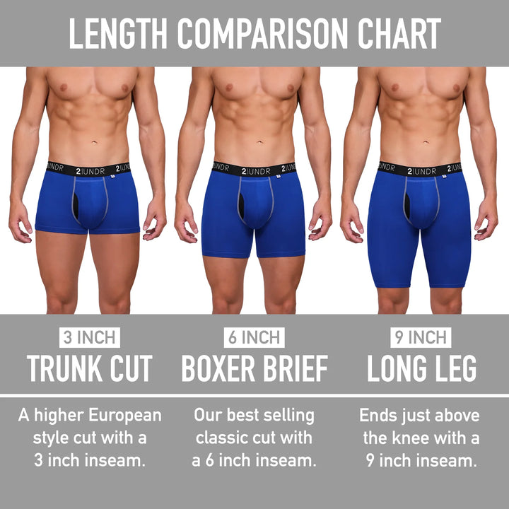 "Diamond" Swing Shift 6" Boxer Brief by 2UNDR