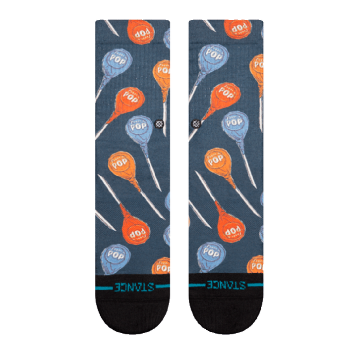 Stance "x Tootsie Roll "Tootsie Pop" Polyester Blend Crew Socks