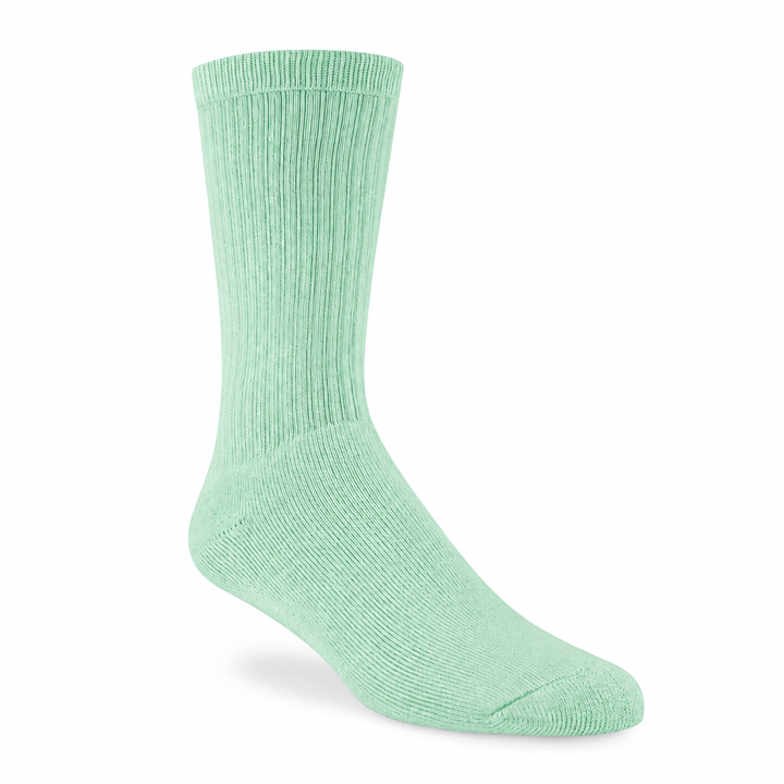 Sock recolored to soft mint green
