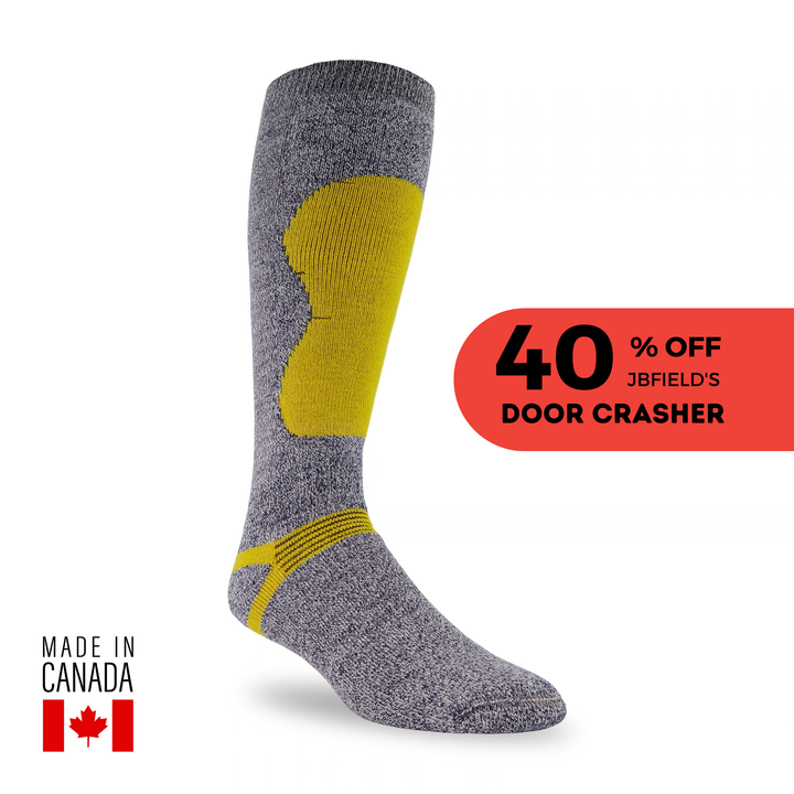 Chaussettes de ski montantes Alpine « Ski &amp; Snow II » en laine mérinos/Coolmax de JB Field 
