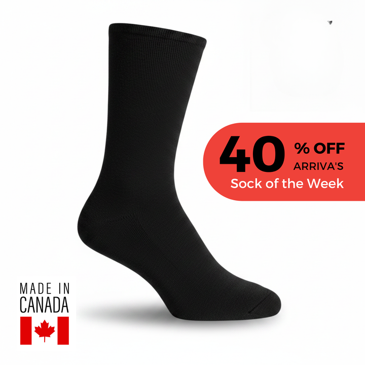 Holofiber Casual Mid-Calf Diabetic Sock by Arriva