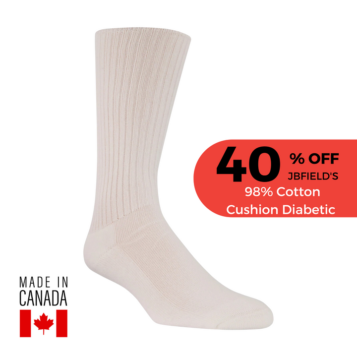 J.B. Field's 98% Cotton Cushion Diabetic Socks - SOCK OF THE WEEK