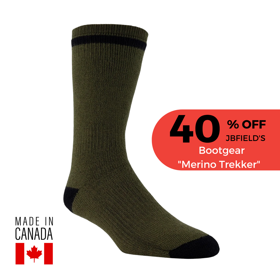 J.B. Field's Bootgear "Merino Trekker" Thermal Boot Sock - SOCK OF THE WEEK