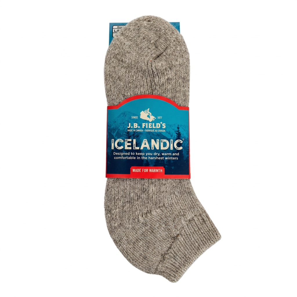 Chaussons thermiques en laine islandaise de JB Field - CHAUSSETTE DE LA SEMAINE 