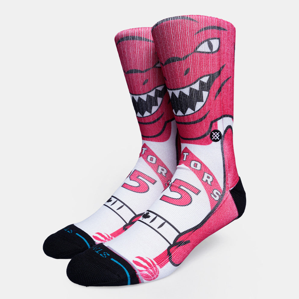 Chaussettes mi-mollet en coton peigné brodé « Toronto Raptors 99 Wave » 