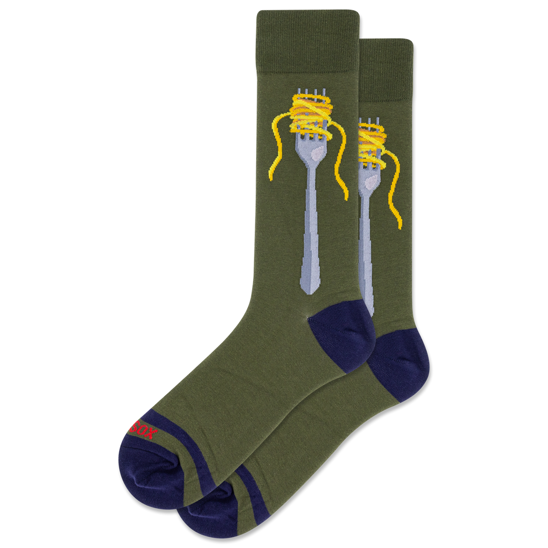 "Spaghetti" - Crew Socks by Hot Sox - Large