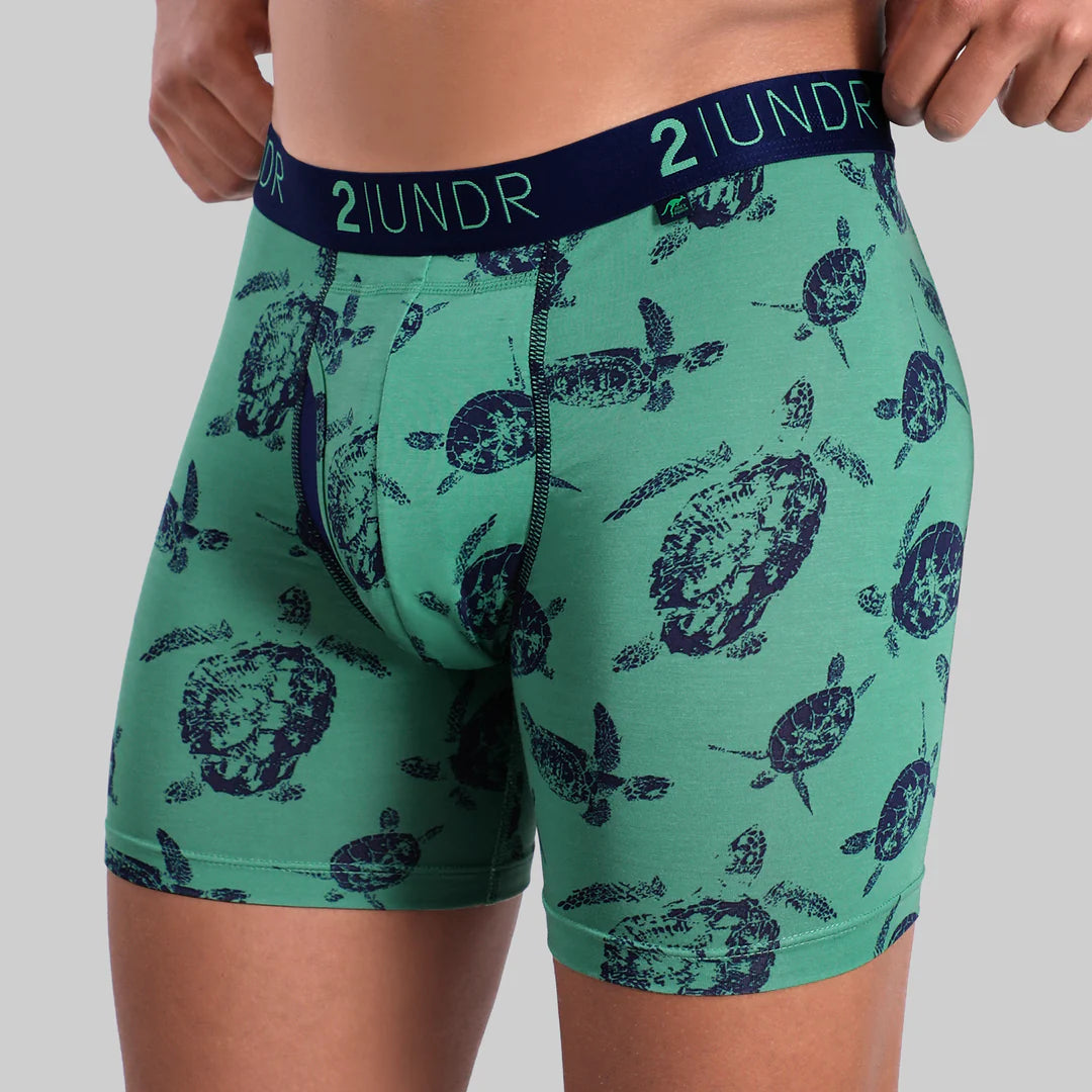 "Turtlenecks" Day Shift 6" Boxer Brief by 2UNDR