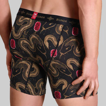 "YOT Snake" Swing Shift 6" Boxer Brief by 2UNDR