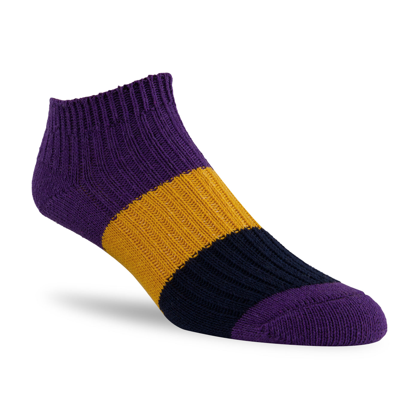 tri-colour ankle socks