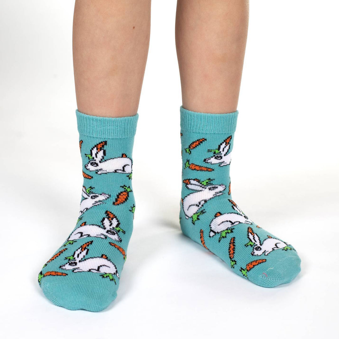 Kids "Bees, Bunnies and Dogs" Socks by Good Luck Sock