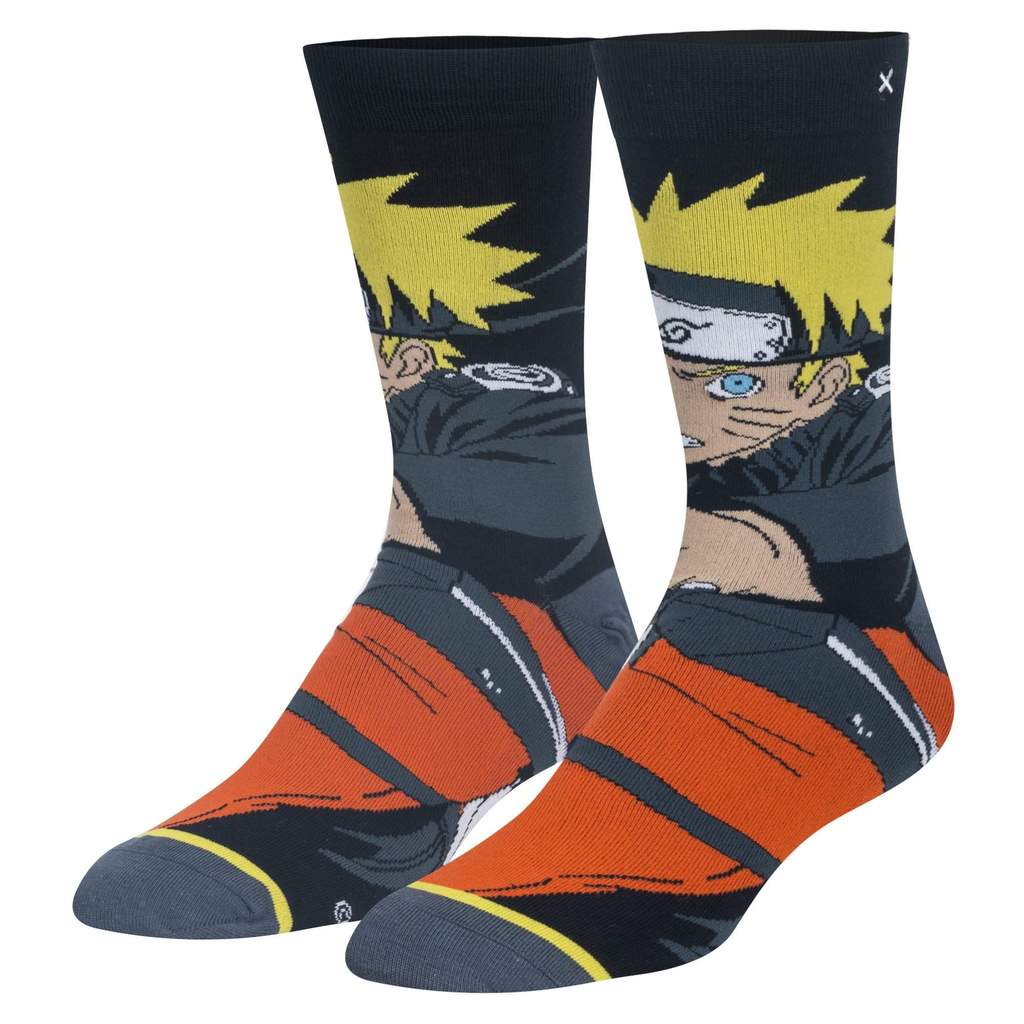 "Naruto" Cotton Crew Socks by ODD Sox
