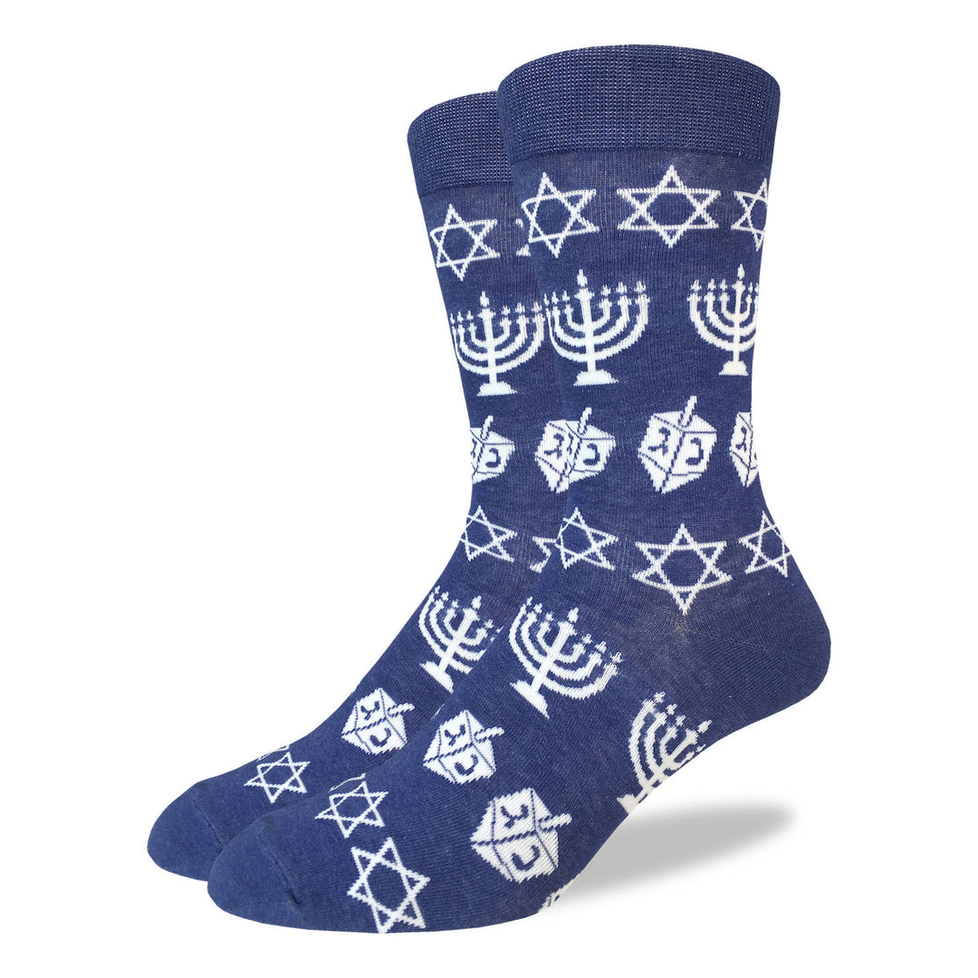 "Hanukkah" Crew Socks by Good Luck Sock - SALE
