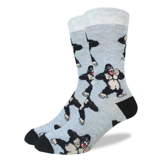 "Gorilla" Crew Socks by Good Luck Sock