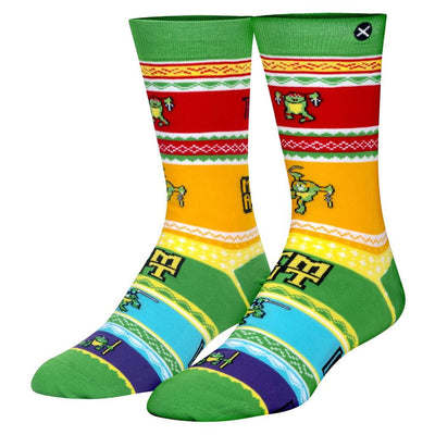 "TMNT Ugly Sweater" Cotton Crew Socks by ODD Sox