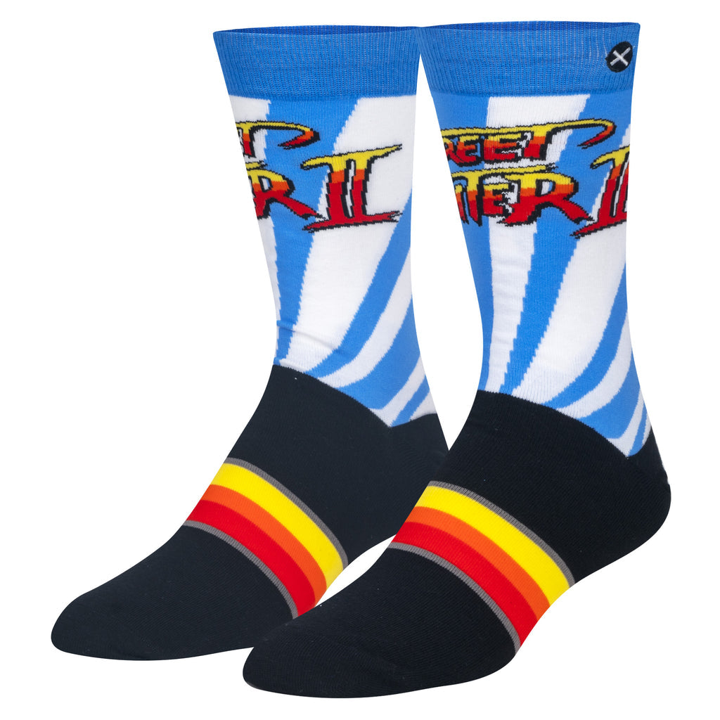 "Street Fighter II" Cotton Crew Socks by ODD Sox