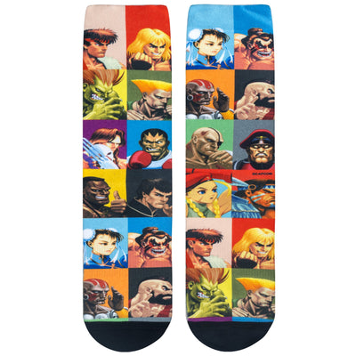 "Choose Your Fighter" Cotton Crew Socks by ODD Sox