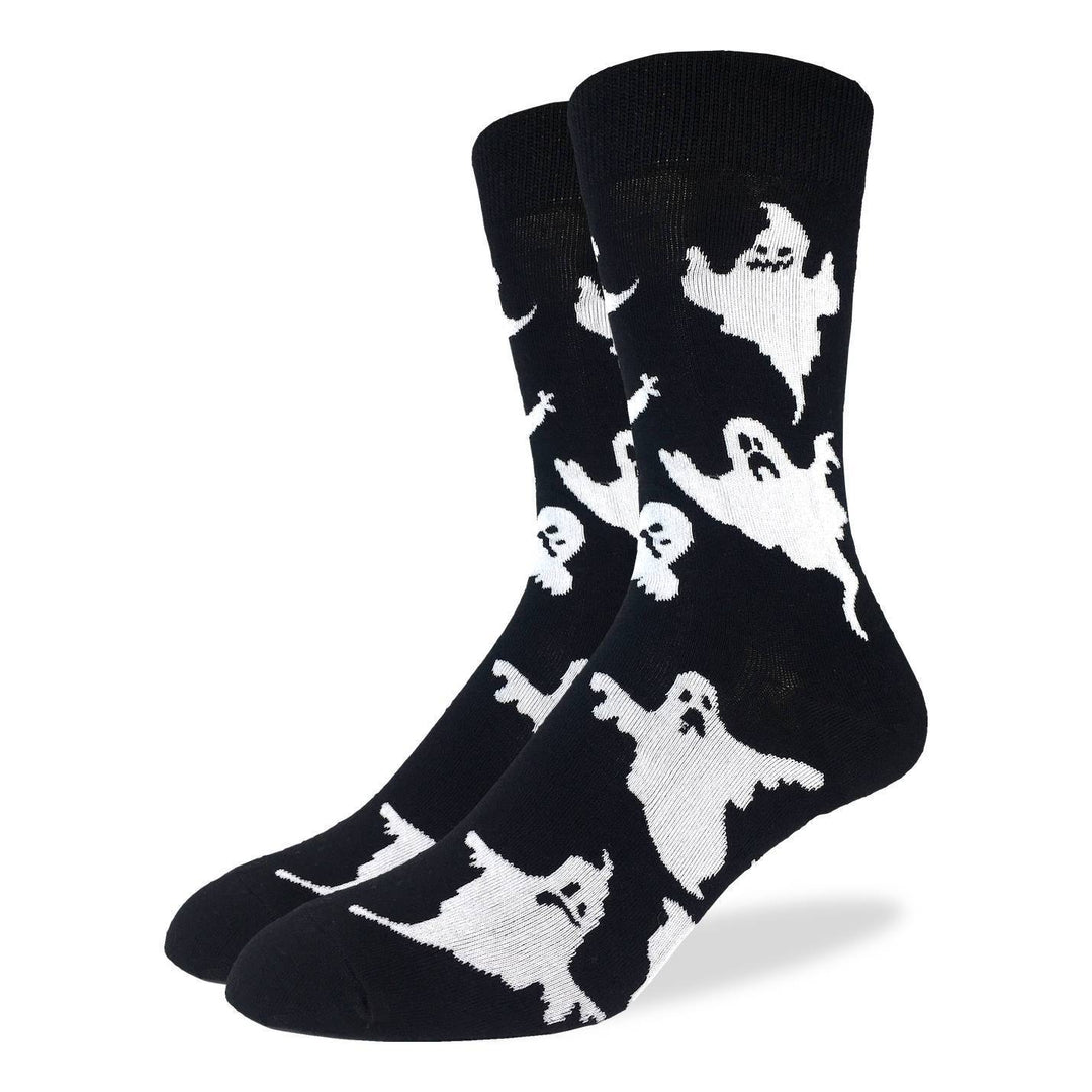 "Ghost" Cotton Crew Socks by Good Luck Sock - SALE