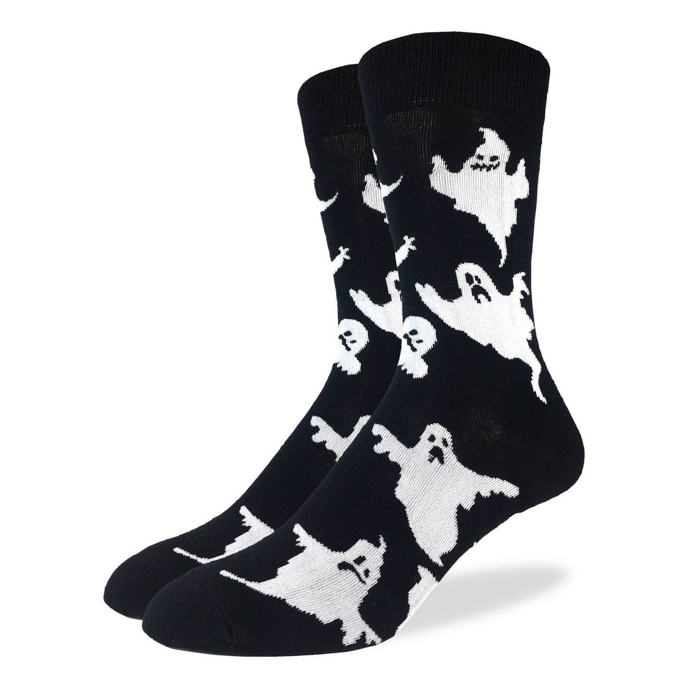 "Ghost" Cotton Crew Socks by Good Luck Sock