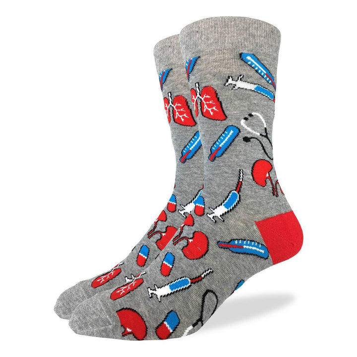 "Medical" Cotton Crew Socks by Good Luck Sock