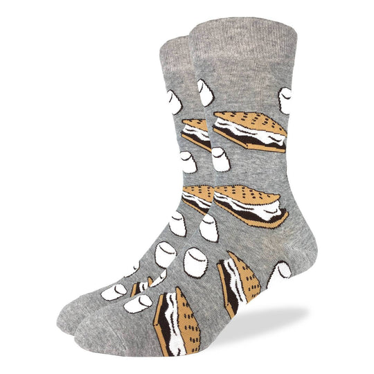 'Smores' Cotton Crew Socks by Good Luck Sock