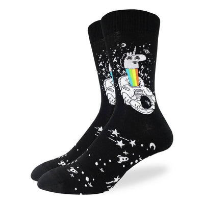 animal socks with unicorn in astronaut suit