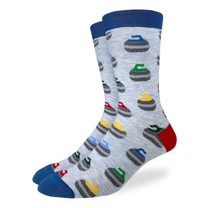 "Curling Stones " Cotton Crew Socks by Good Luck Sock
