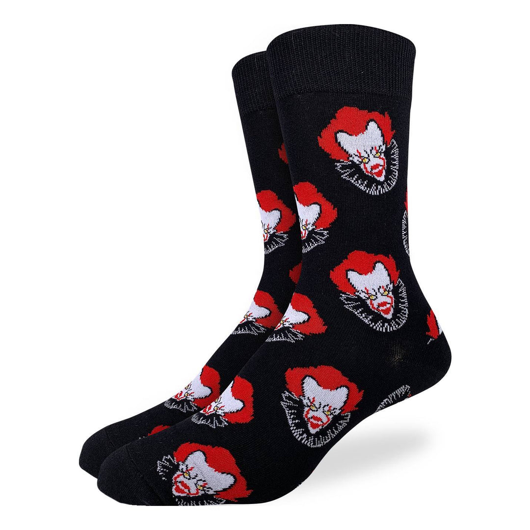 "Scary Clown" Crew Socks by Good Luck Sock - Large - SALE