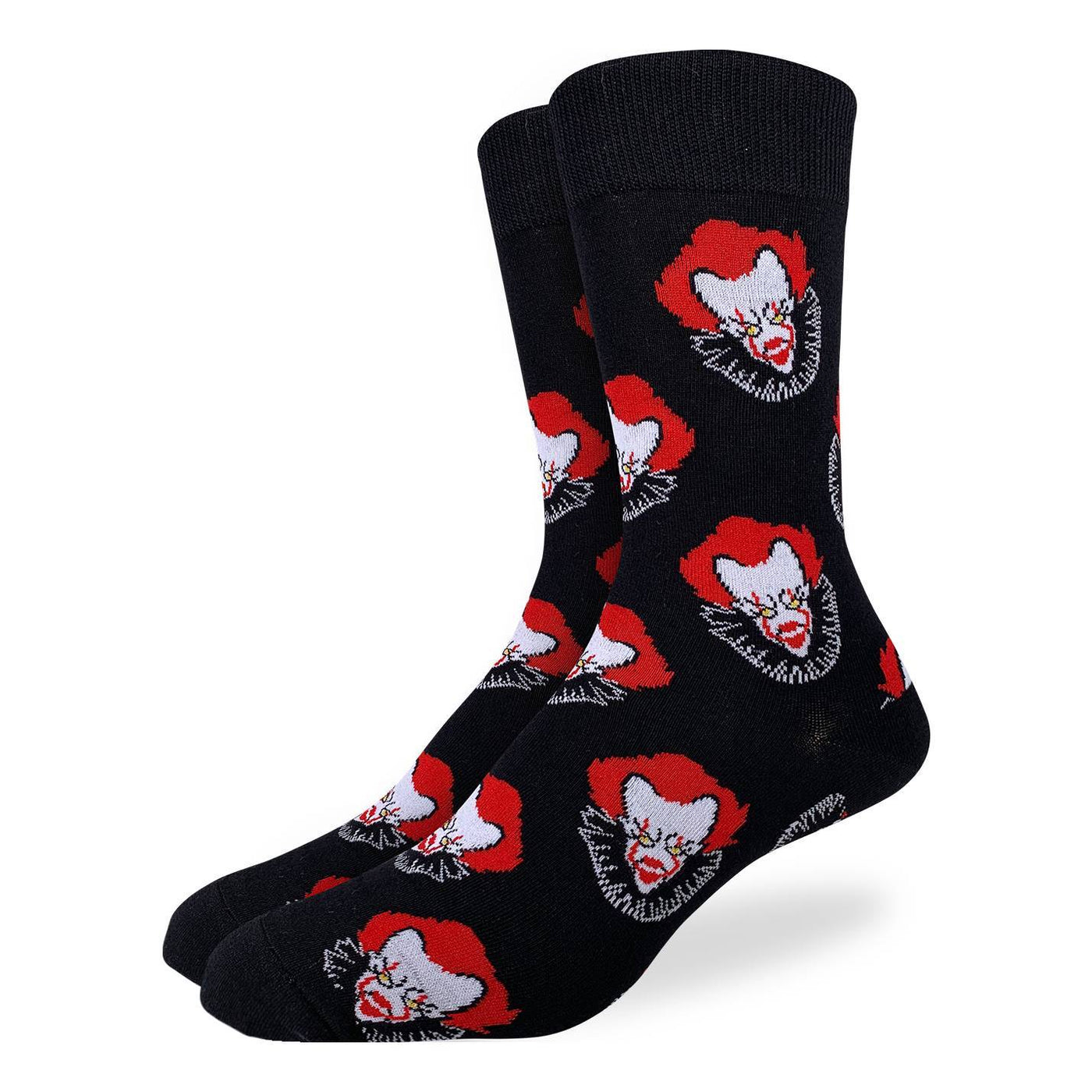 "Scary Clown" Crew Socks by Good Luck Sock - Large