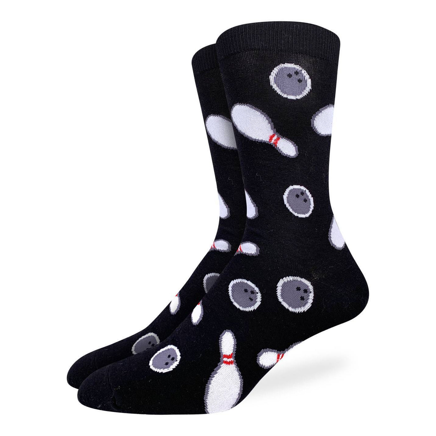 "Bowling" Cotton Crew Socks by Good Luck Sock - SALE