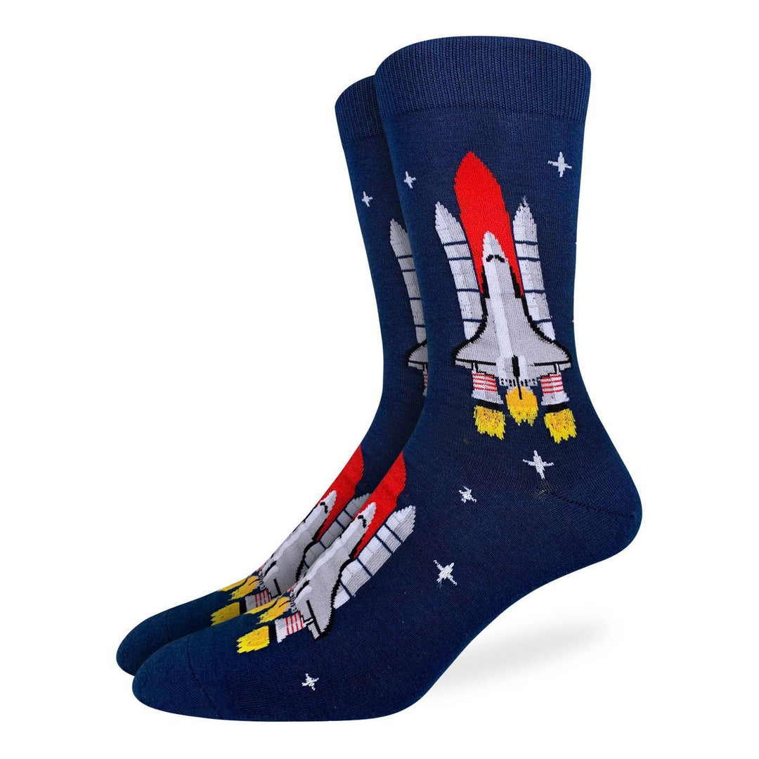 "Space Shuttle" Crew Socks by Good Luck Sock - SALE