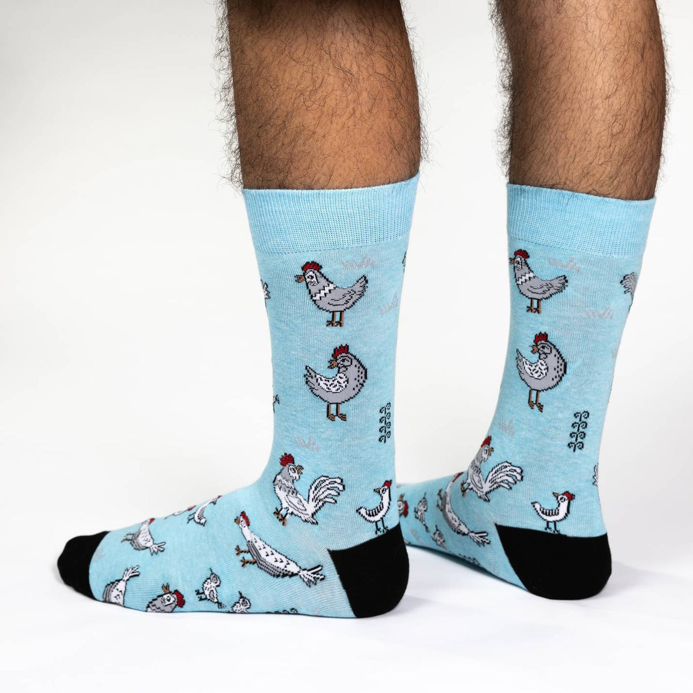 animal socks with chickens