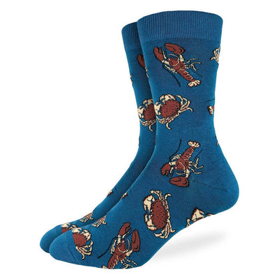 animal socks with crabs and lobsters pattern