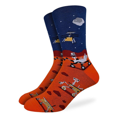 "Mars Rover" Crew Socks by Good Luck Sock
