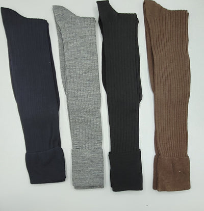 Vagden Bermuda Merino Wool Ribbed Knee-high Sock