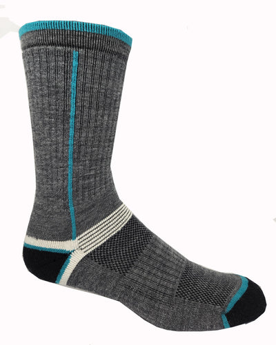 grey merino wool hiking socks 